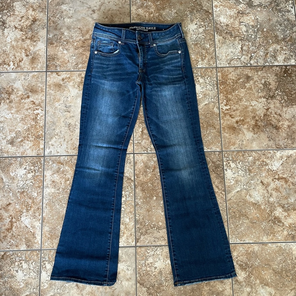 American Eagle Kick Boot Jean Size 6 Stretch